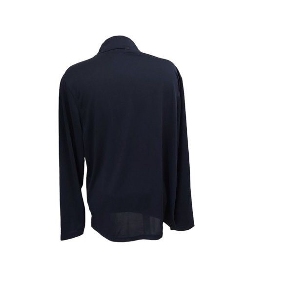 Harriton M748 Men Large Advantage Snag Protection Quarter-Zip Navy Golf Shirt - Picture 6 of 11